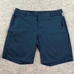 Kühl Mens Cargo Shorts 38 Blue Polyester Renegade Dark Hiking Stretch Ambush